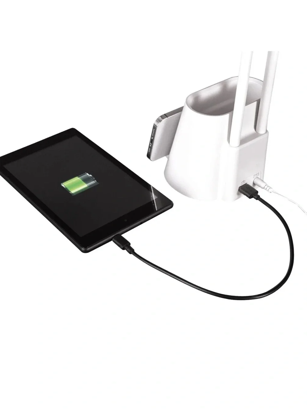OttLite LED Desk Organizer Lamp 17.25” -Light LED Battery Powered Adjustable